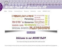 Tablet Screenshot of momsclubalexandria.com